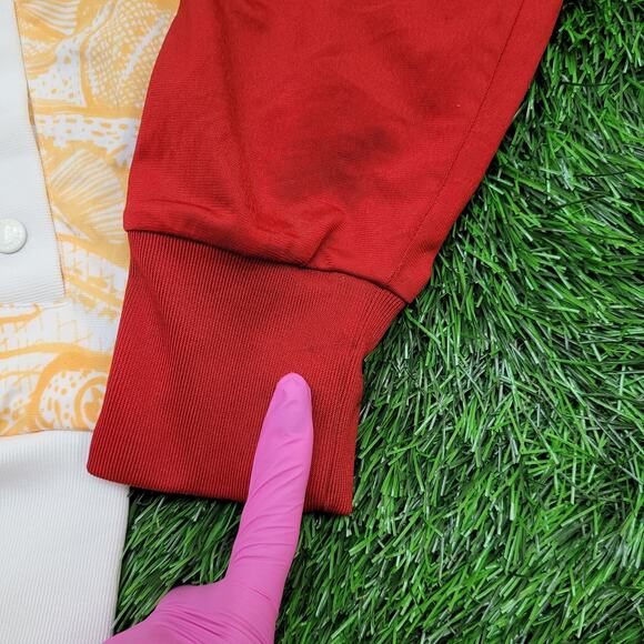 ADIDAS Track Jacket Medium 20x27 Fish Shoes All-Over-Print - Picture 10 of 16